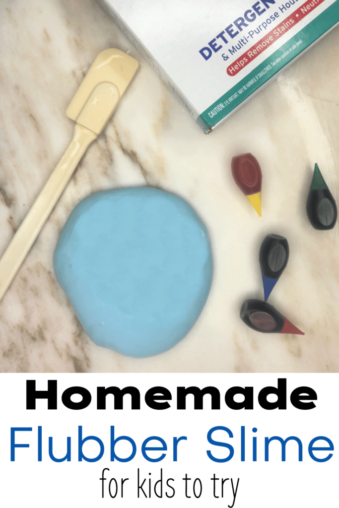 homemade flubber slime for kids to try