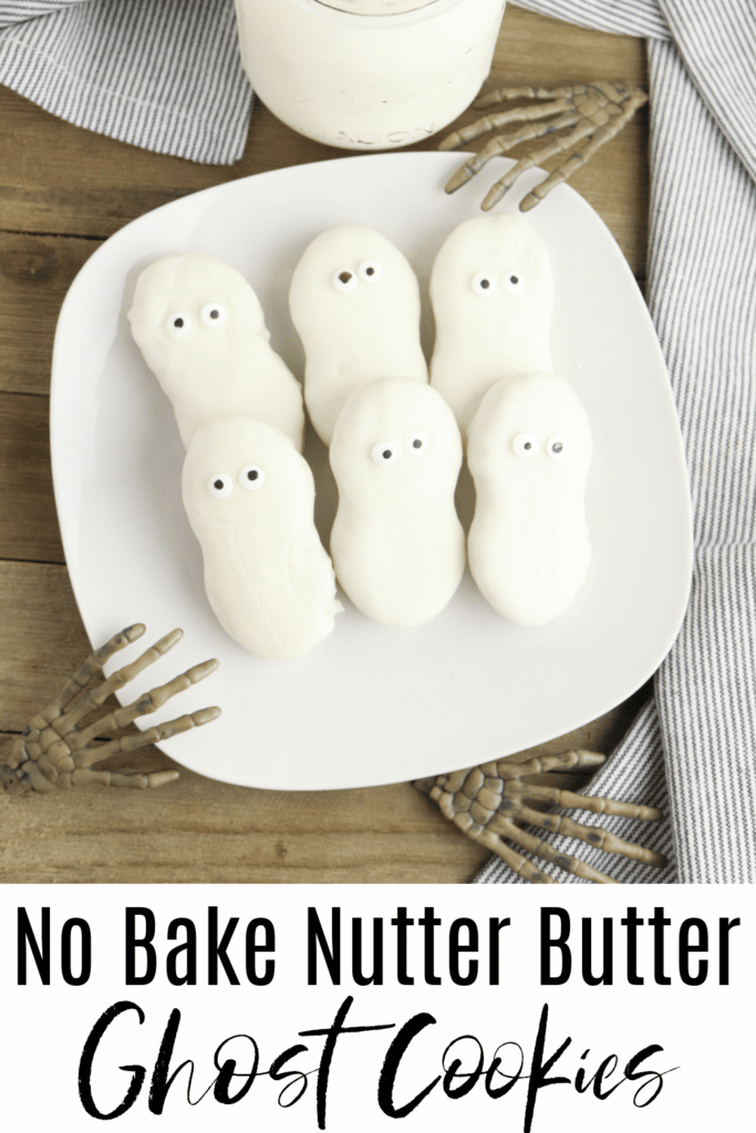 No Bake Nutter butter Ghost Cookies recipe