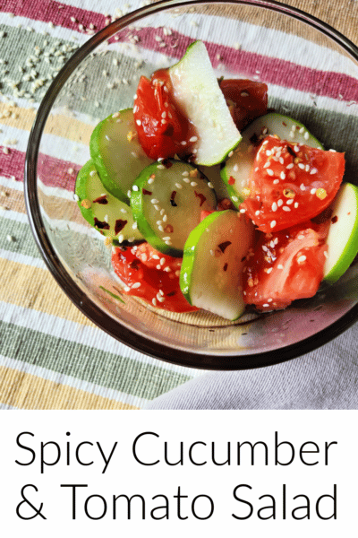 Spice cucumber and tomato salad pinterst
