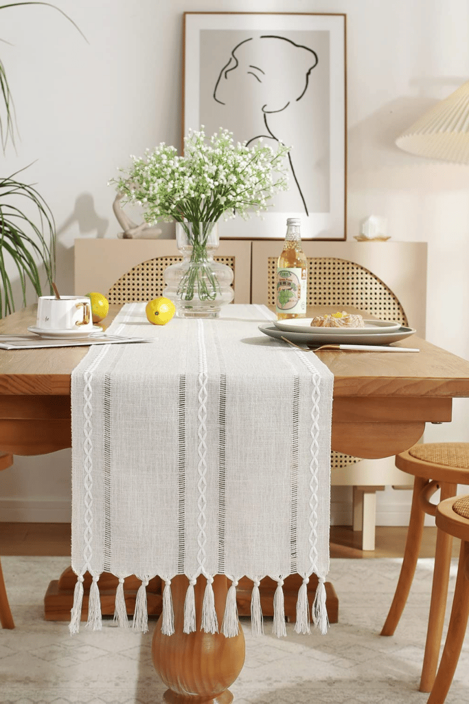 table runner farmhouse style - perfect for fall season