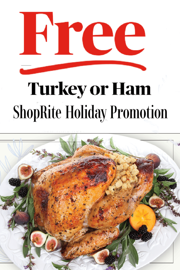 Free turkey or ham ShopRite Holiday Promotion