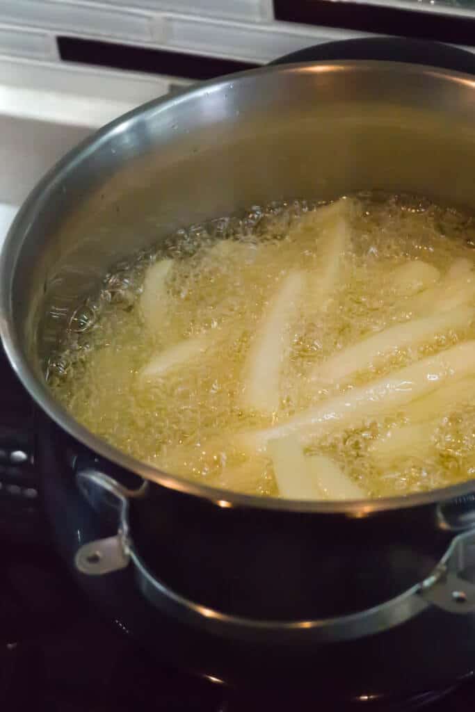frying food cooking oil