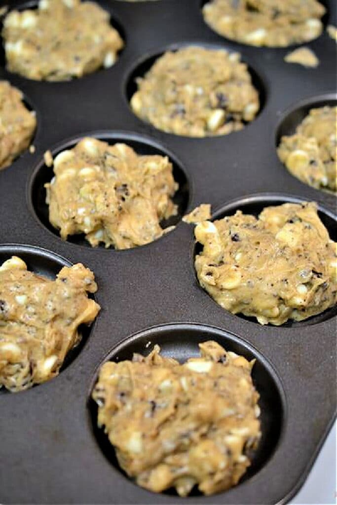 putting oreo cookie dough in whoopie pie tray