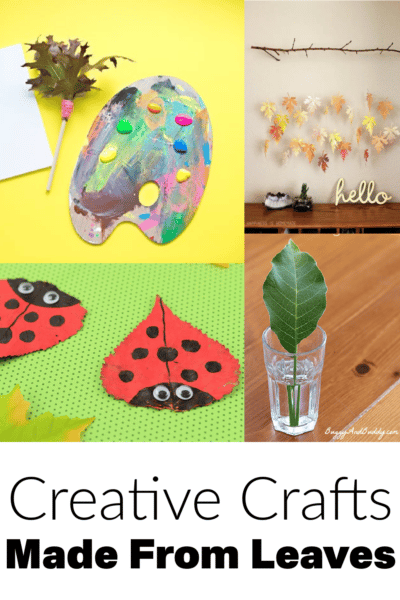 creative crafts made from leaves