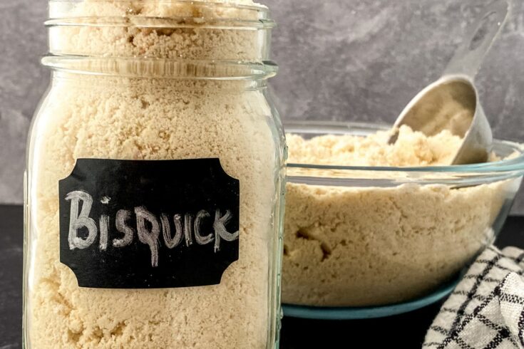 homemade bisquick mix in jar