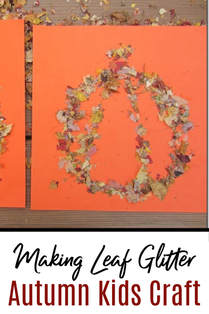 making leaf glitter
