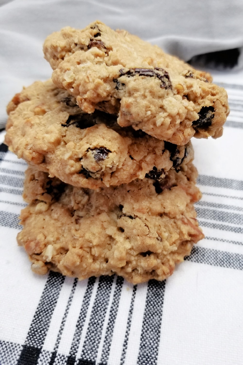 Salty Sweet Pretzel Cookies stacked