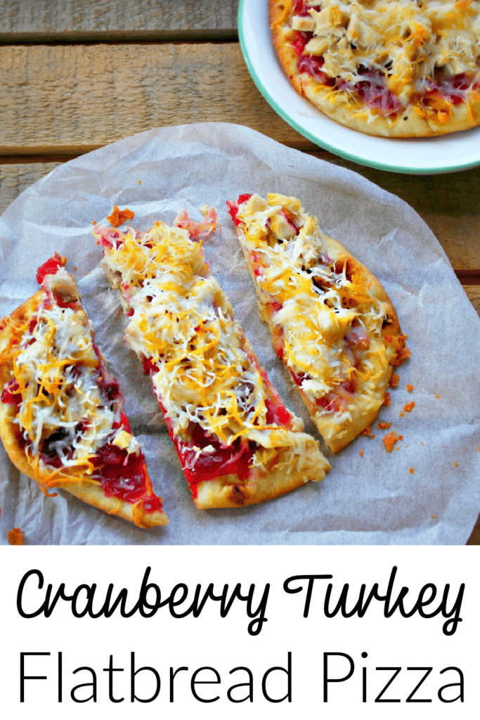 Turkey Cranberry Flatbread pizza