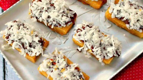 finished almond joy cookie