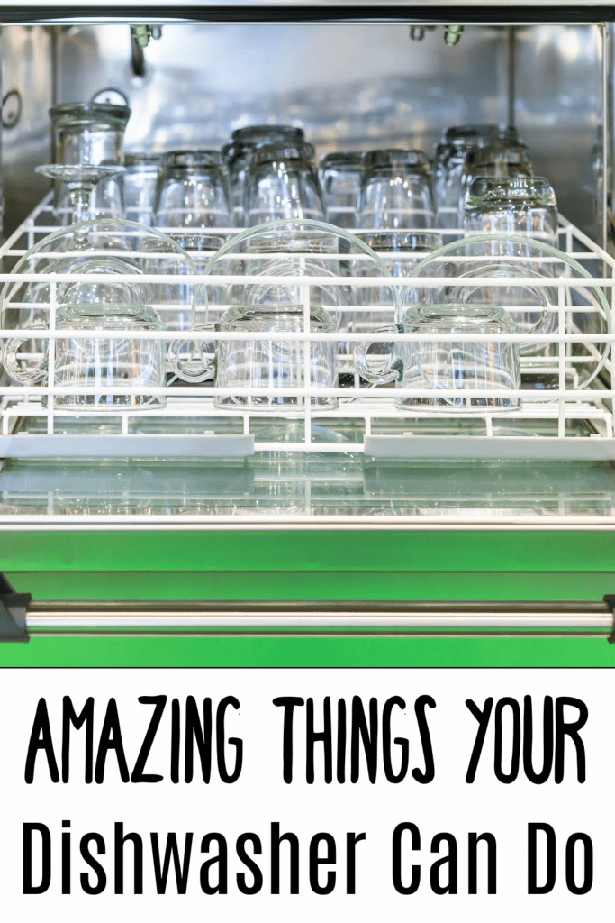 Amazing Things your Dishwasher can do - pictured inside of dishwasher