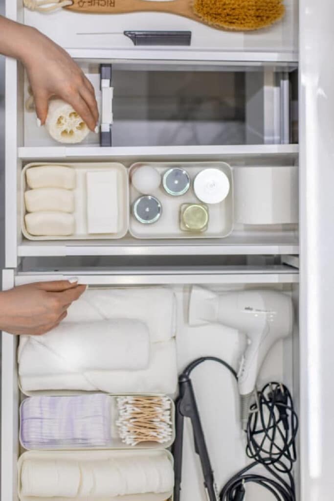 drawer organizer with dollar store hacks