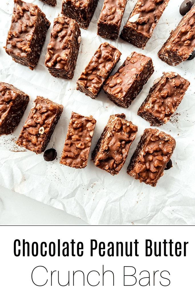 chocolate peanut butter crunch bars