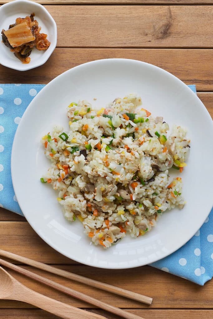 fried rice made from leftover food