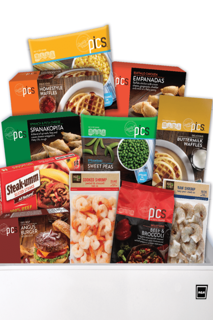 Freezer foods and price chopper brand frozen food items