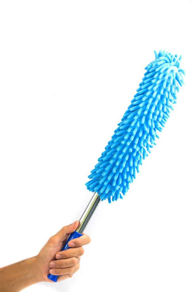 Eco friendly duster for cleaning caddy