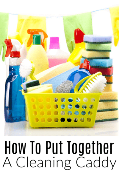 How to put together a cleaning caddy 1