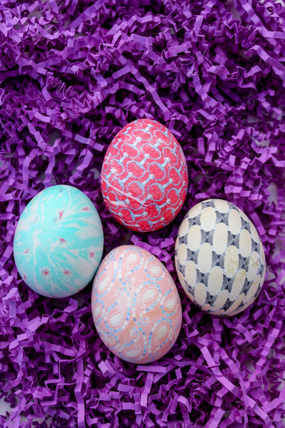 Tie die easter eggs