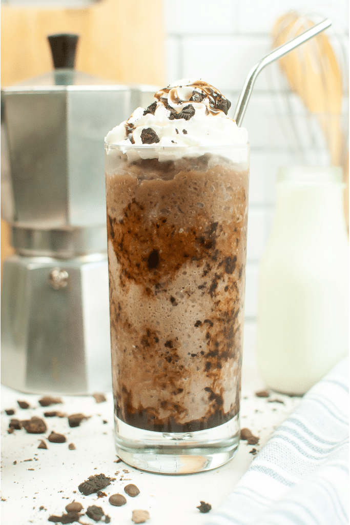 Finished Mocha Crumble Frappuccino