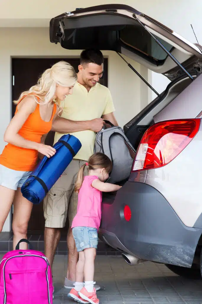 taking items out of your car once you park your car back at home