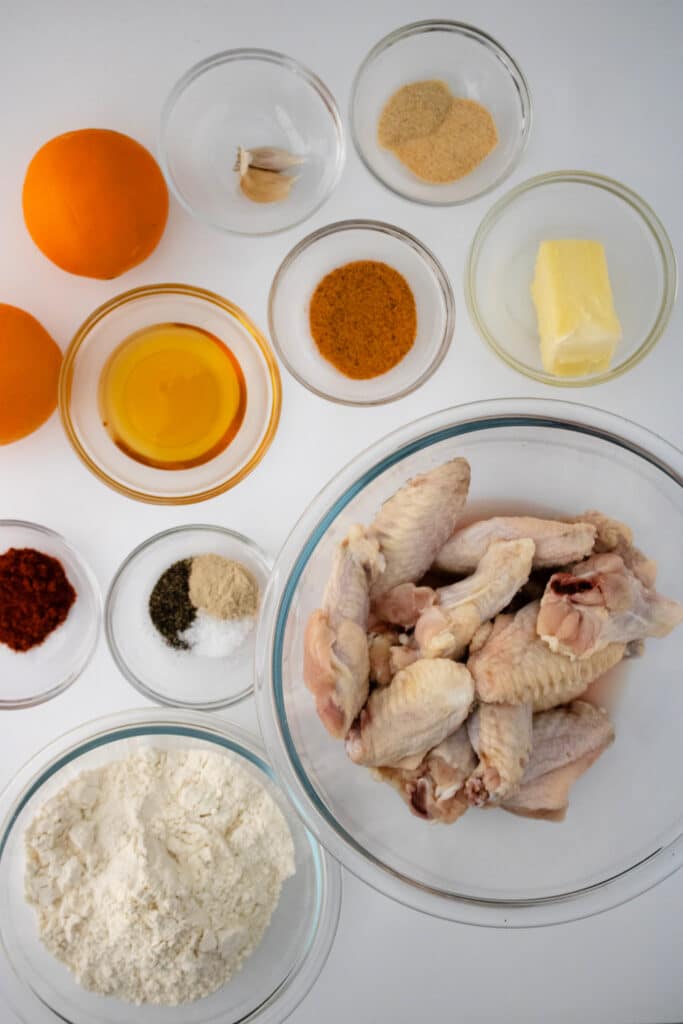 ingredients for orange glazed chicken