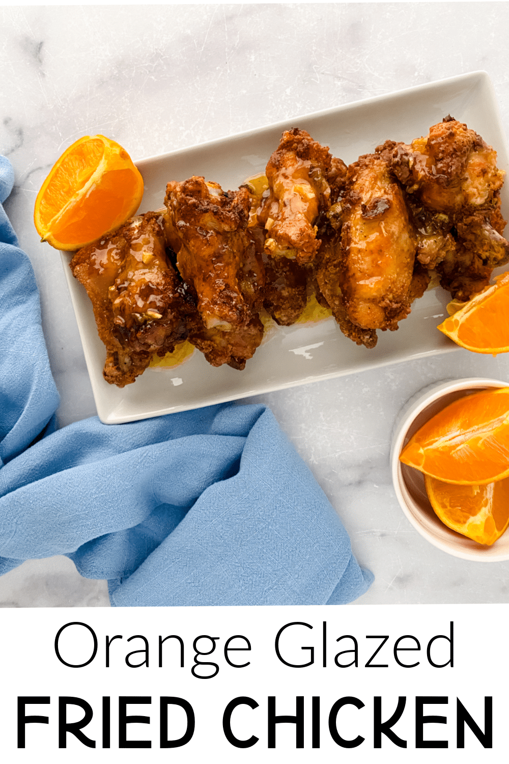 orange glazed chicken recipe pinterest image