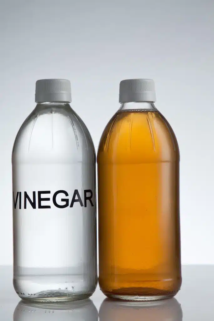 vinegar in around the house - apple cider vinegar - white distilled vinegar