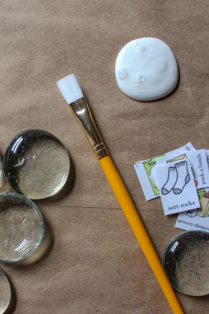 items to needed to create chore magnets for kids