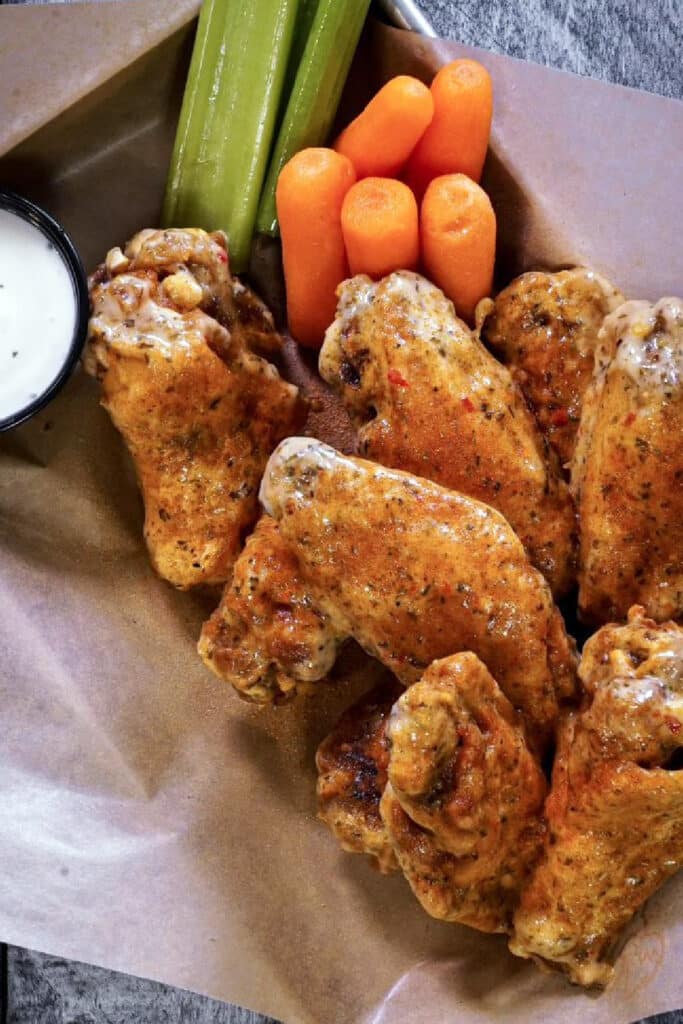 Buffalo Wild Wings - pictured basket of wings