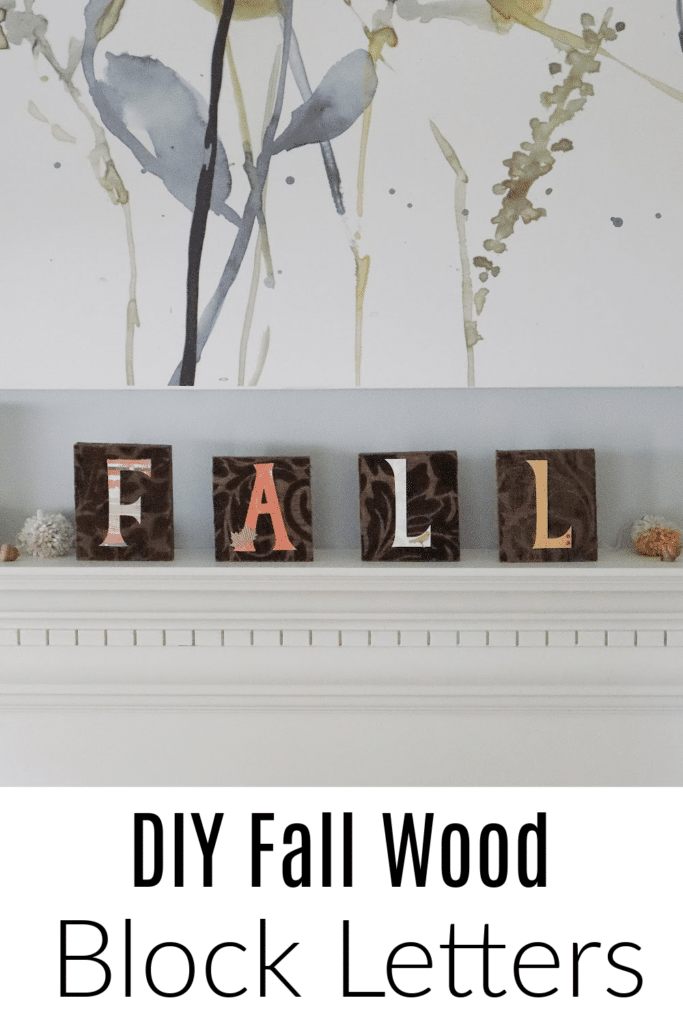 DIY Fall Wood Block Letters