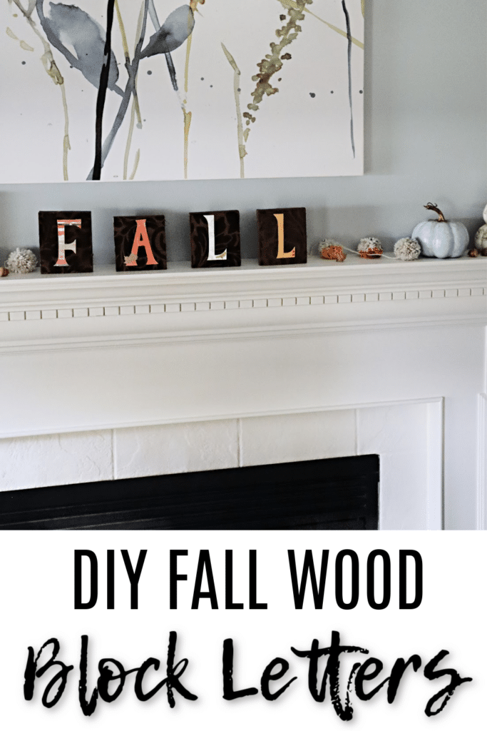 DIY Fall Wood Block letters 1