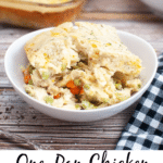 One Pan Chicken Cobbler Casserole recipe
