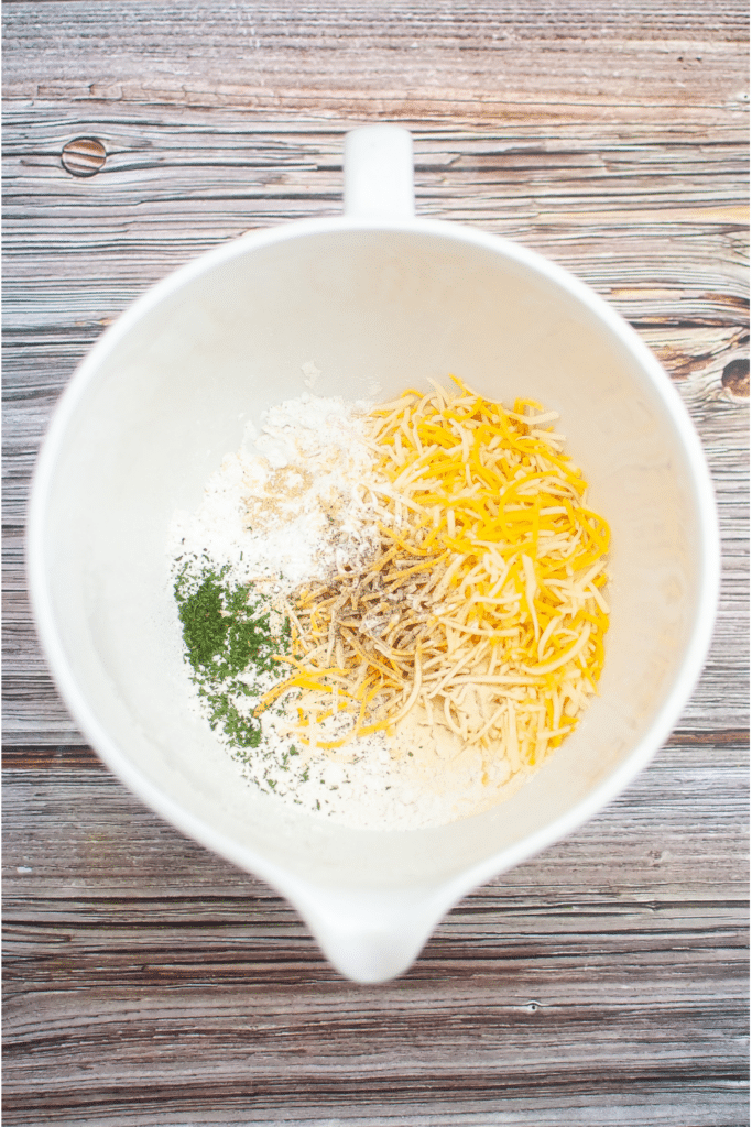 spices and cheese in a bowl