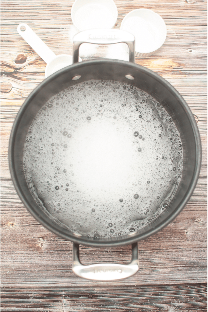 Boiling mixture homemade detergent