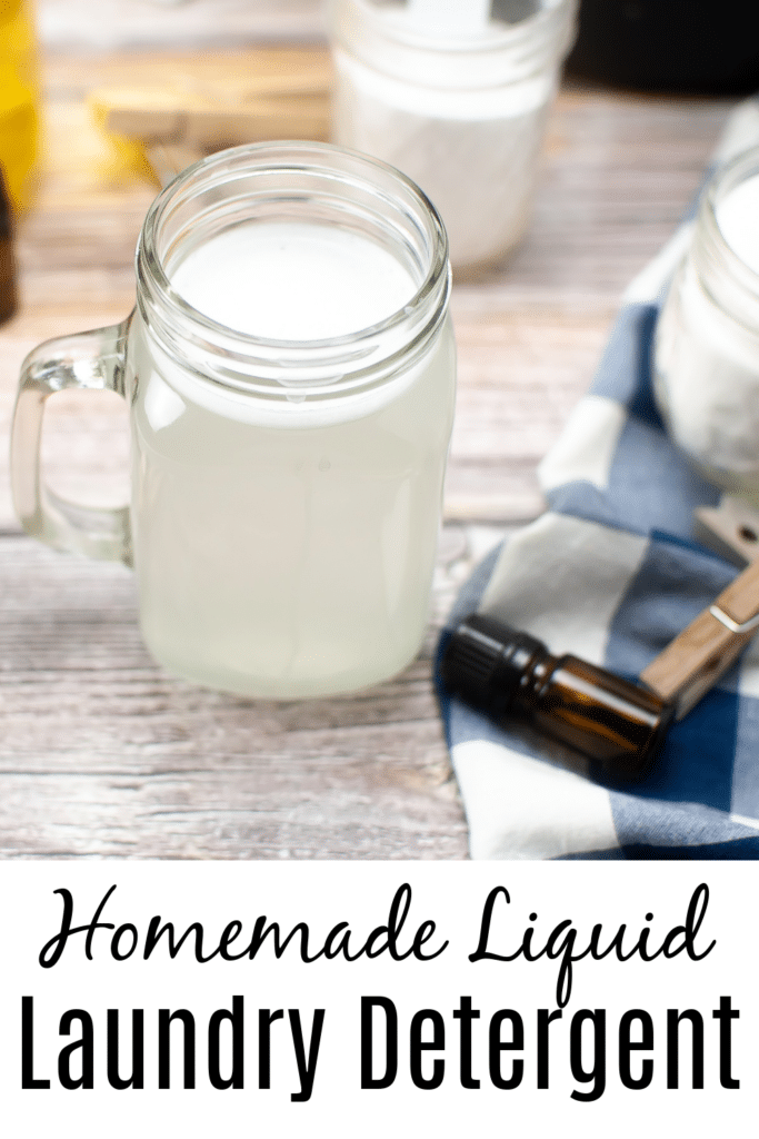 Homemade laundry Laundry Detergent with natural ingredients