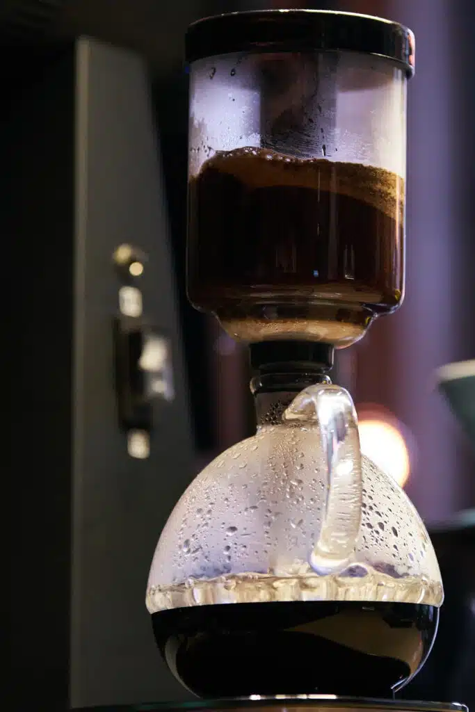 making pour over coffee