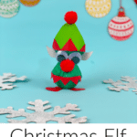 Christmas Elf Made from Egg Carton