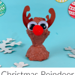 Christmas Reindeer Made from Egg Carton