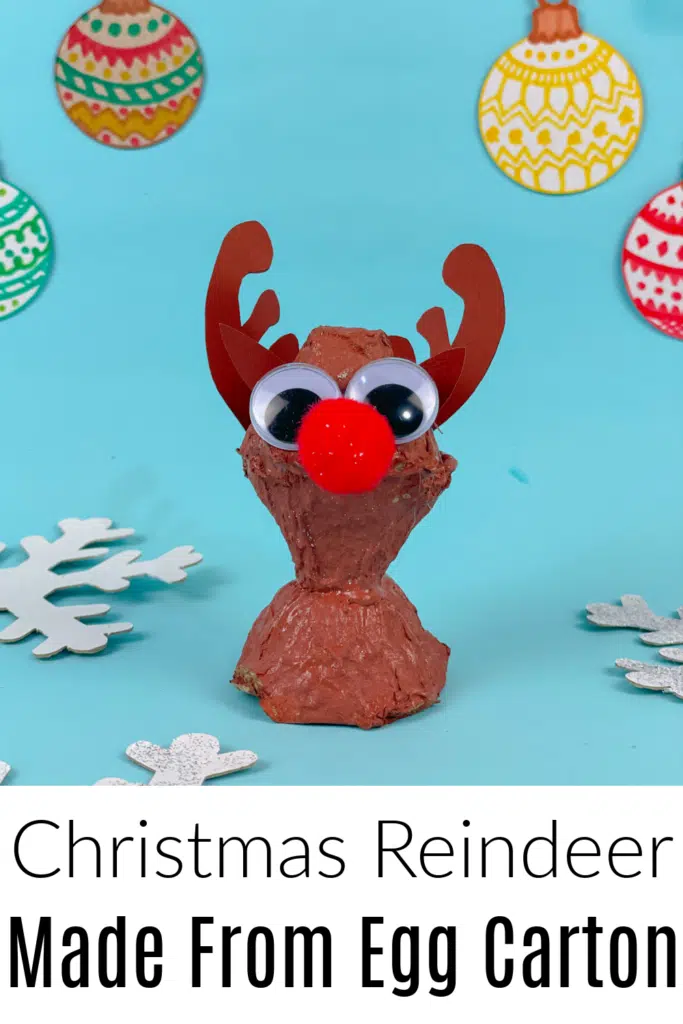 Christmas Reindeer Made from Egg Carton