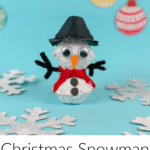 Christmas Snowman Made from Egg Carton