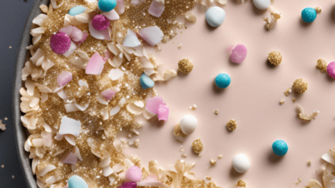 Creating Magical Reindeer Food For Christmas eve. Food in Bowl