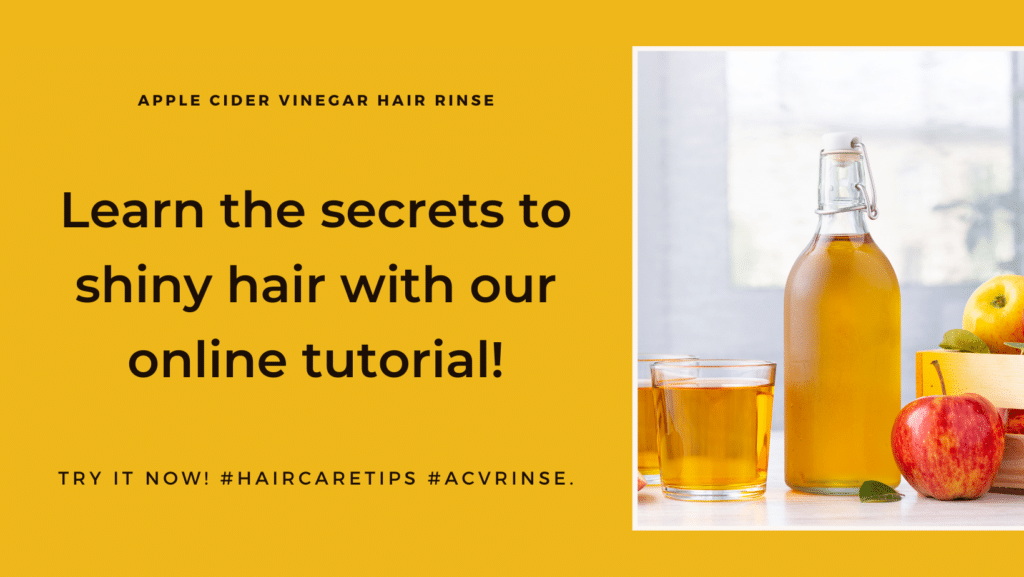 Secrets of shiny hair with ACV rinse - tutorial image