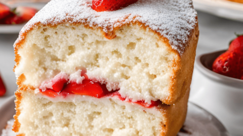 Strawberry Angel food Cake