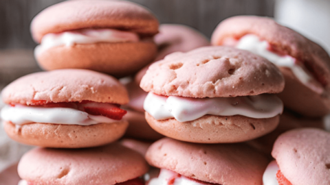 Strawberry whoopie pies