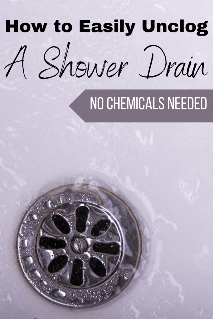 An effective way to naturally unclog your shower drain