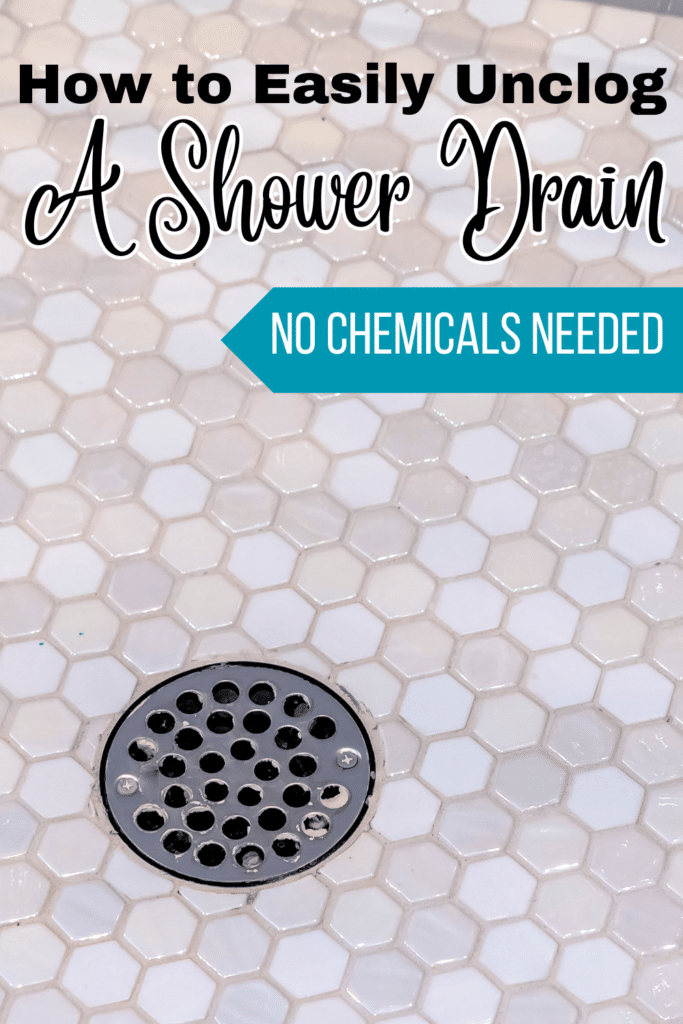 An effective way to unclog your shower drain without harsh chemicals