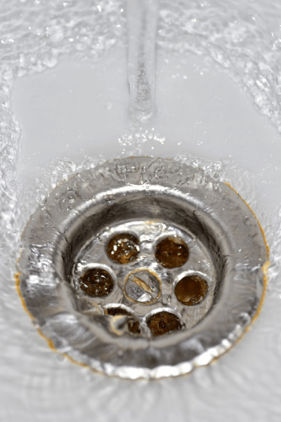 shower drain unclogged