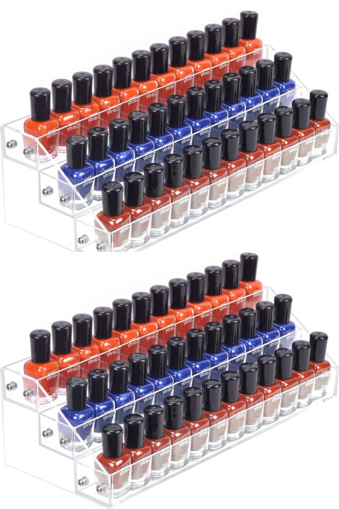 3 tiered nail polish rack organizer for countertop