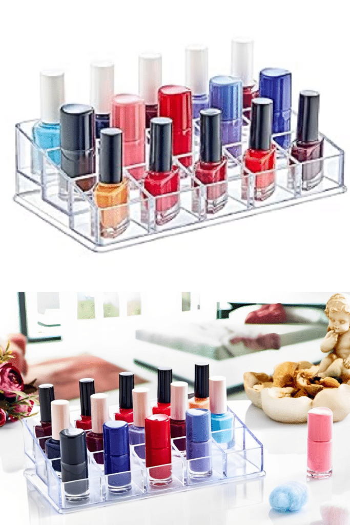 3 tiered nail polish rack organizer for countertop beginners