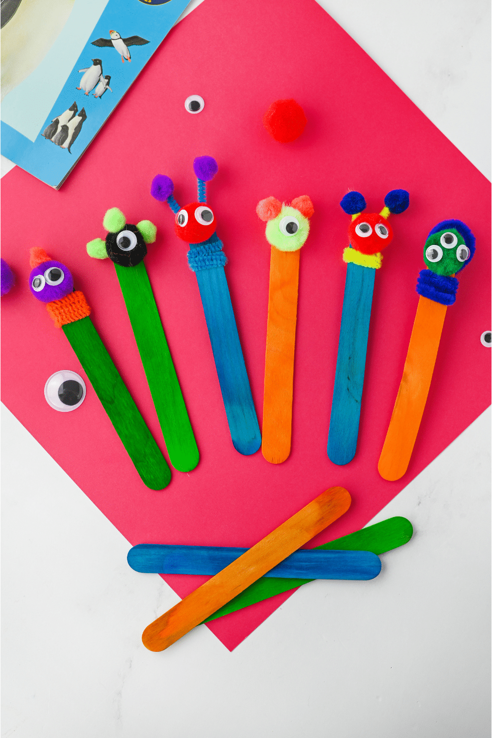 Monster bookmark design ideas completed bookmarkers