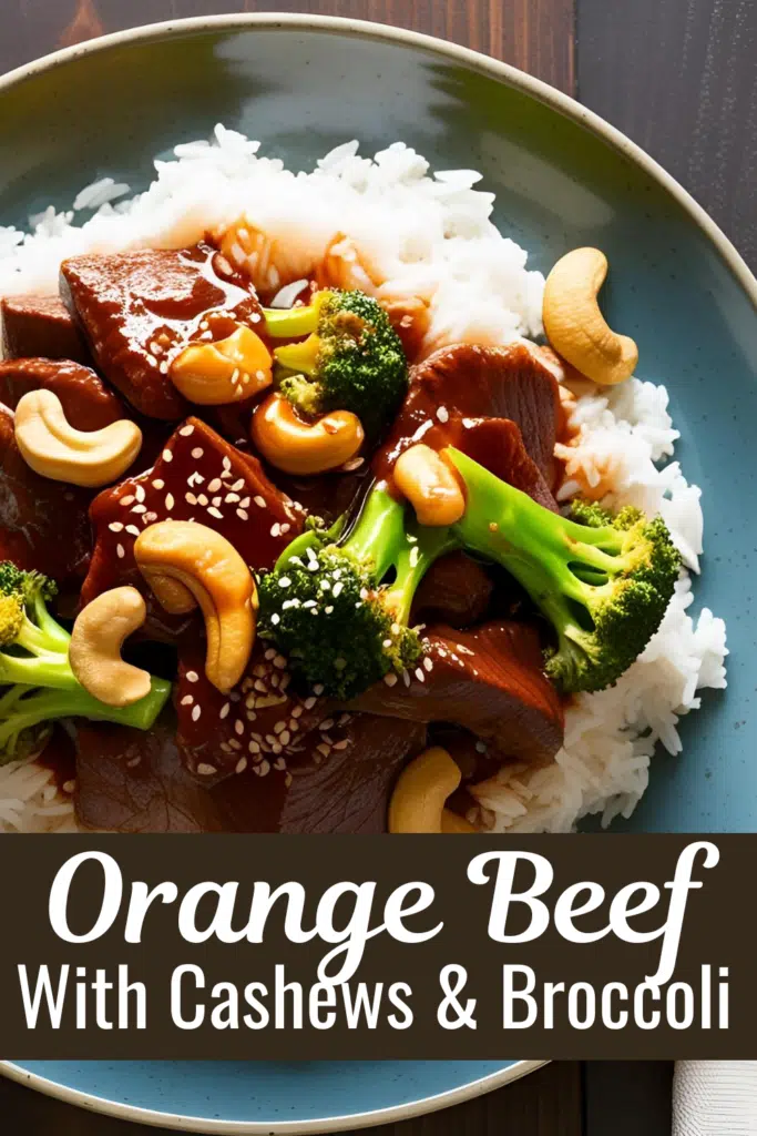 Orange beef with Cashews and Broccoli Recipe